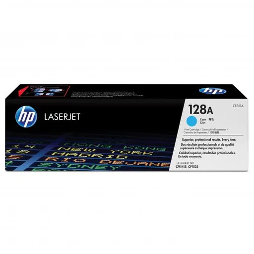 HP CE321A - originální toner HP 128A, azurový, 1300 stran