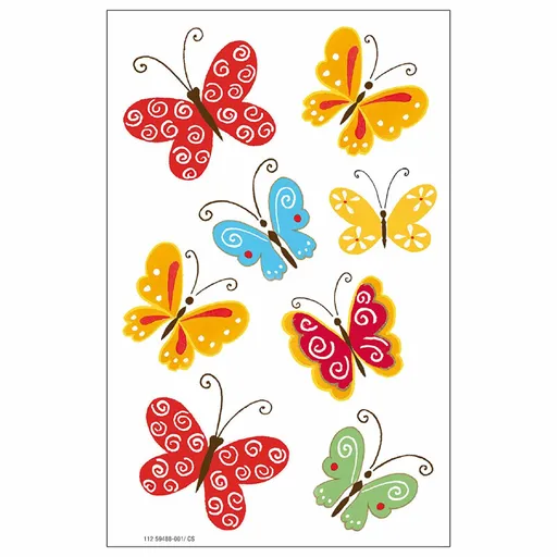 SusyCard - Etikety motýlci, 3 archy