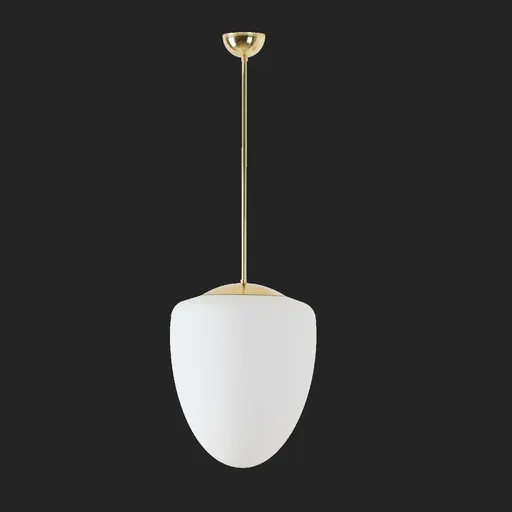 OSMONT AST60896 ASTRA P závěsné skleněné svítidlo mosaz leštěná / bílá IP40 4000 K 27W LED DALI