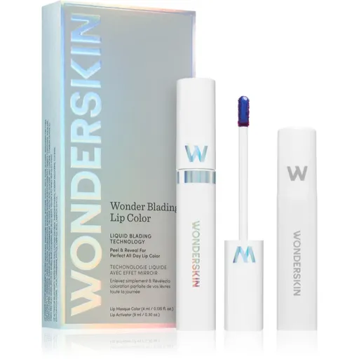 WONDERSKIN Wonder Blading Lip Stain Kit slupovací rtěnka + aktivátor odstín Beautiful 4 ml