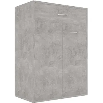 Botník betonově šedý 60×35×84 cm dřevotříska (801075)