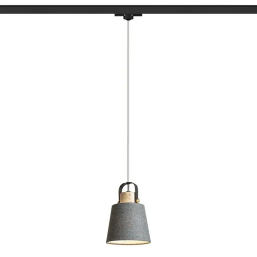 RED - DESIGN RENDL RENDL CHOUPETTE pro tříokr. lištu černošedá textil/dřevo 230V E27 15W R13721