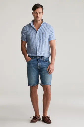 ŠORTKY GANT REG JEANS SHORTS MID BLUE VINTAGE