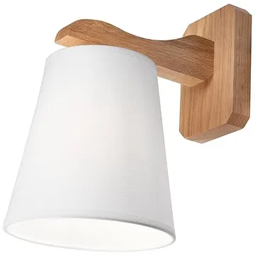 Nástěnné svítidlo ANDREA 1xE27/60W/230V dub/bílá (122022)