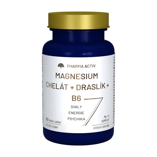 Pharma Activ Magnesium Chelát + Draslík + B6 60 tobolek