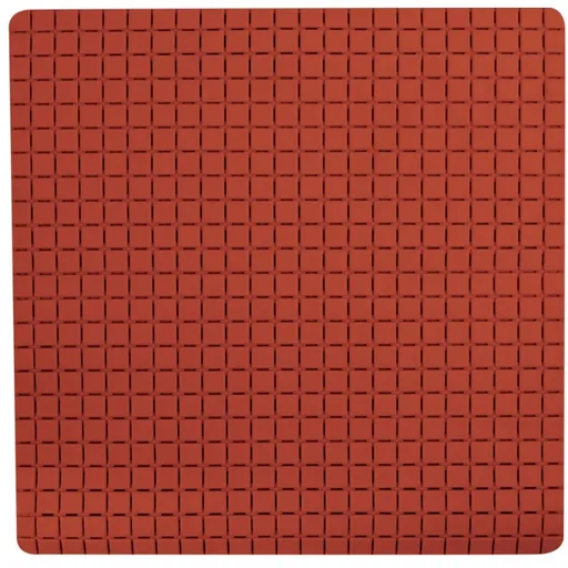 Spirella Protiskluzová podložka do sprchy QUADRO Premium, terakota, 54 x 54 cm