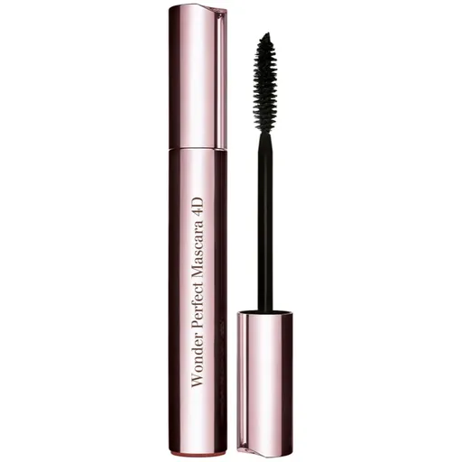 Clarins Wonder Perfect Mascara 4D objemová a prodlužující řasenka odstín 01 Perfect Black 8 ml