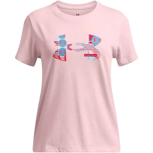 Under Armour BIG LOGO FILL Dívčí tričko, růžová, velikost L