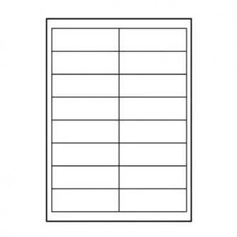 Logo etikety 99.1mm x 34mm, A4, matné, bílé, 16 etiket, 140g/m2, baleno po 25 ks, pro inkoustové a laserové tiskárny