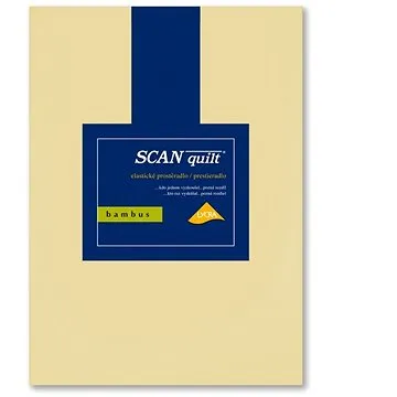 SCANquilt prostěradlo BAMBUS LYCRA banánová 180x200 cm (27898)