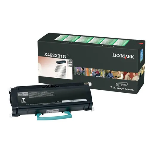 LEXMARK X463X31G - originální toner, černý, 15000 stran