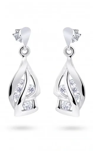 Cutie Diamonds Krásné náušnice z bílého zlata s diamanty DZ8045-30-00-X-2