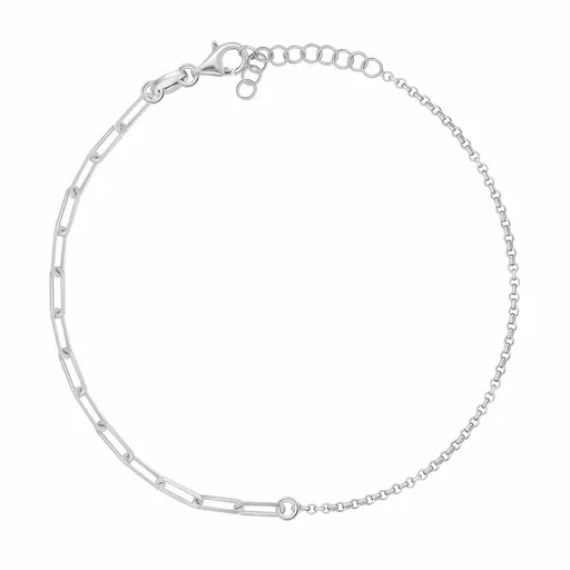 Brilio Silver Něžný stříbrný řetízek na nohu ANK115W