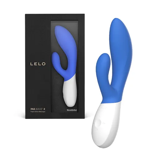 LELO Duální vibrátor - Ina Wave 2 blue