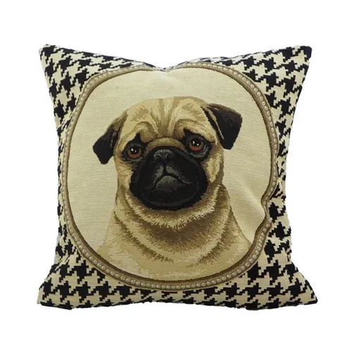 Gobelínový oboustranný polštářek Mops - 32*15*32 cm Mars & More