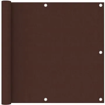 Balkónová zástěna hnědá 90×400 cm oxfordská látka 135073 (135073)