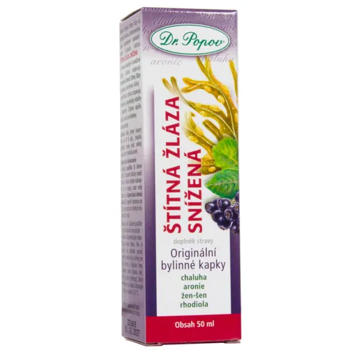 Dr. Popov Štítná žláza snížená bylinné kapky 50 ml