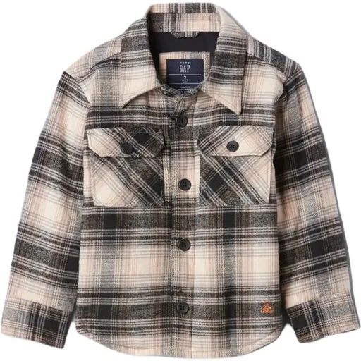 GAP BABY Dětská košile, hnědá, velikost 5Y