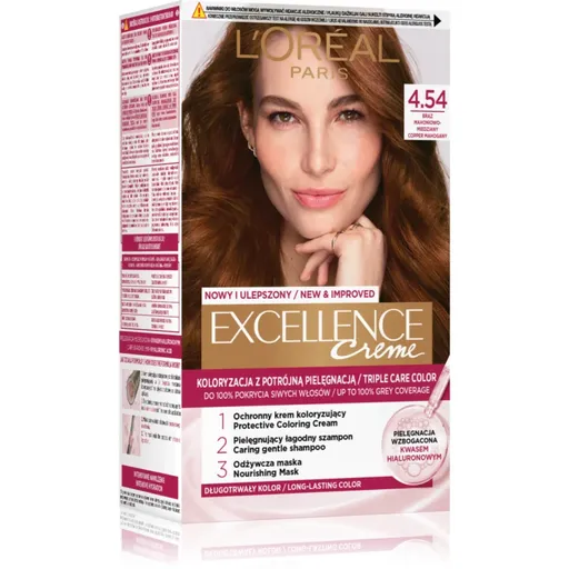 L’Oréal Paris Excellence Creme barva na vlasy odstín 4.54 Copper Mahogany 1 ks