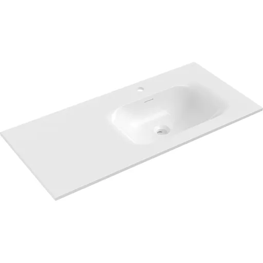MEXEN Vela umyvadlo zapuštěné do desky pravá 101 x 46,5, bílá mat 25231001P