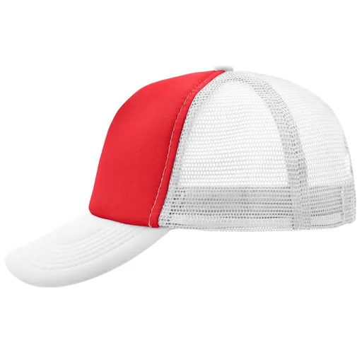 Myrtle Beach (Daiber) 5 panelová kšiltovka MB070 - Červená / bílá | uni