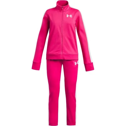 Under Armour EM KNIT TRACK SUIT Dívčí sportovní souprava, růžová, velikost XL