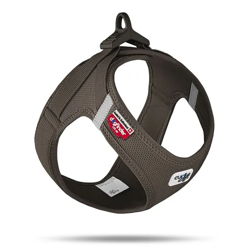 Curli Postroj pro psy se sponou Air-Mesh Brown, S, 4-7 kg