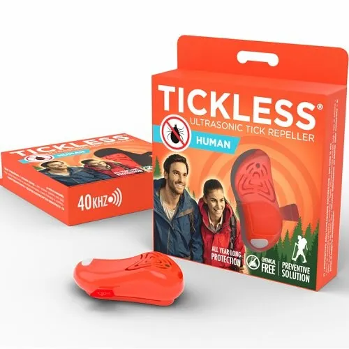 TICKLESS® HUMAN Ultrazvukový odpuzovač klíšťat a blech pro lidi,oranžová