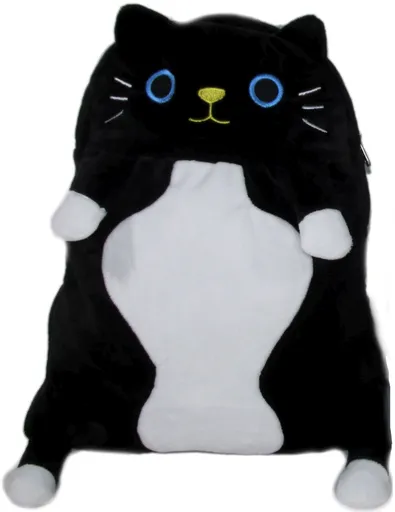 Plyšový batoh Kočka černá – 35×28 cm