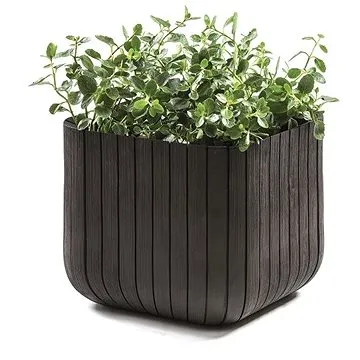 KETER Květináč CUBE PLANTER L grafit (230225)