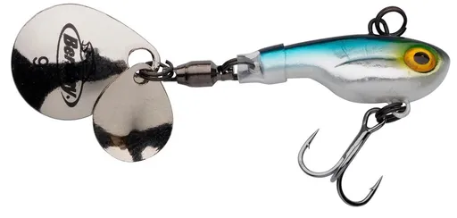Berkley nástraha pulse spintail blue silver glitter - 10 cm 28 g