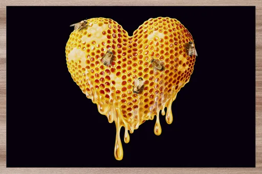 Prostírání Srdce z plástve