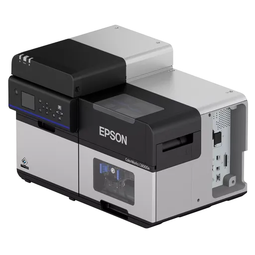 Epson ColorWorks C8000e (bk) C31CL02102BK, barevná tiskárna štítků, cutter, disp., USB, Ethernet, kit (USB), black, grey