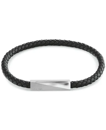 Calvin Klein Elegantní kožený náramek pro muže Iconic Id 35100055