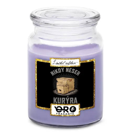 Svíčka Neser kurýra (Vůně svíčky: Levandule)