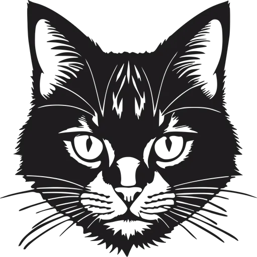 Vsepropejska 3D samolepka na zeď ze dřeva kočka 1 Rozměr (cm): 38 x 38, Dekor: Černá