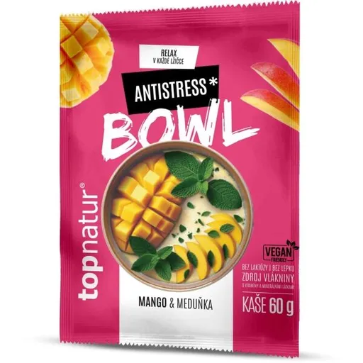 TOPNATUR BOWL ANTISTRESS 60 G MANGO + MEDUŇKA Kaše, , velikost 60 G