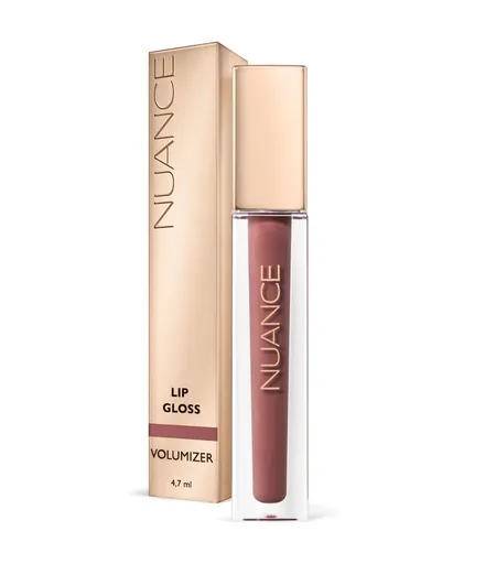 Nuance Makeup Lip Gloss Volumizer 02 Chic Beige lesk na rty 4,7 ml