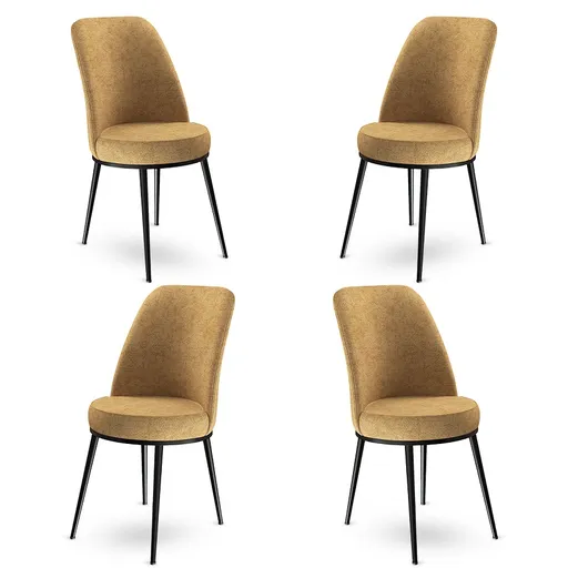 Sada židlí (4 kusy) Dexa - Cappuccino, Black