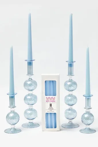 Candle Set (4 Pieces) Pastel 4 - Blue