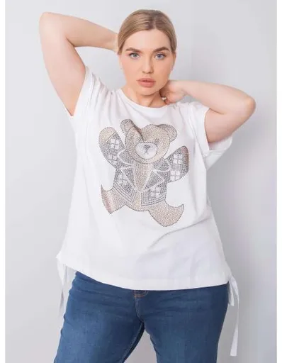 Dámská halenka plus size MARLENE bílá