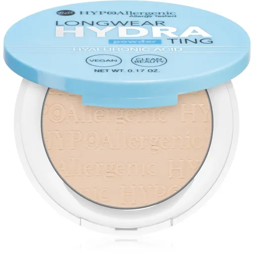 Bell Longwear Hydrating Powder kompaktní pudr s kyselinou hyaluronovou odstín 02 Light Beige 5 g
