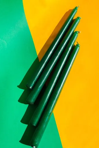 Candle Set (4 Pieces) Premium Christmas - Green