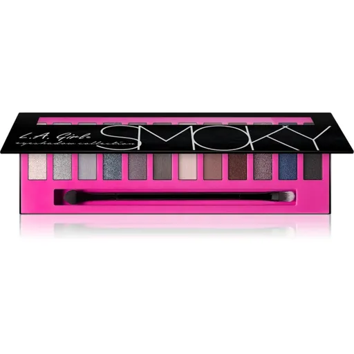 L.A. Girl Cosmetics Beauty Brick Collection paleta očních stínů odstín Smoky 12 g