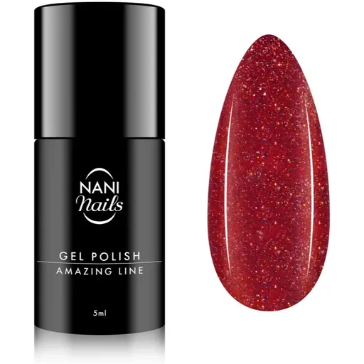 NaniNails NANI Amazing Line gelový lak na nehty odstín Ruby Spark 5 ml