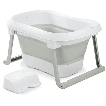 Hauck Vanička skládací XXL Wash N Fold - White/Sage (4007923727034)