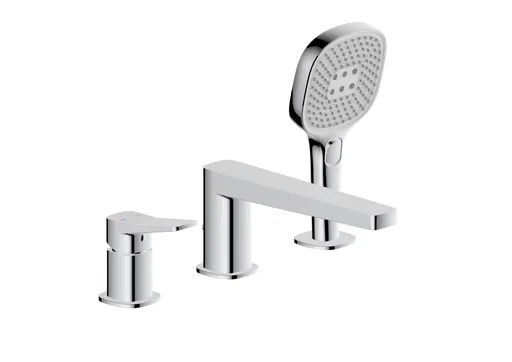 KFA Baterie Malaga, vanová, 3-dílná stojící, chrom 4525-210-00