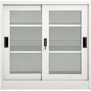 Skříň s posuvnými dveřmi světle šedá 335955 (335955)