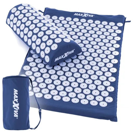 81551 MAXXIVA Akupresurní podložka s polštářem, 75x42 cm, modrá