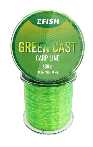 Zfish Vlasec Green Cast Carp Line 600m - 0,28mm,Zfish Vlasec Green Cast Carp Line 600m - 0,28mm